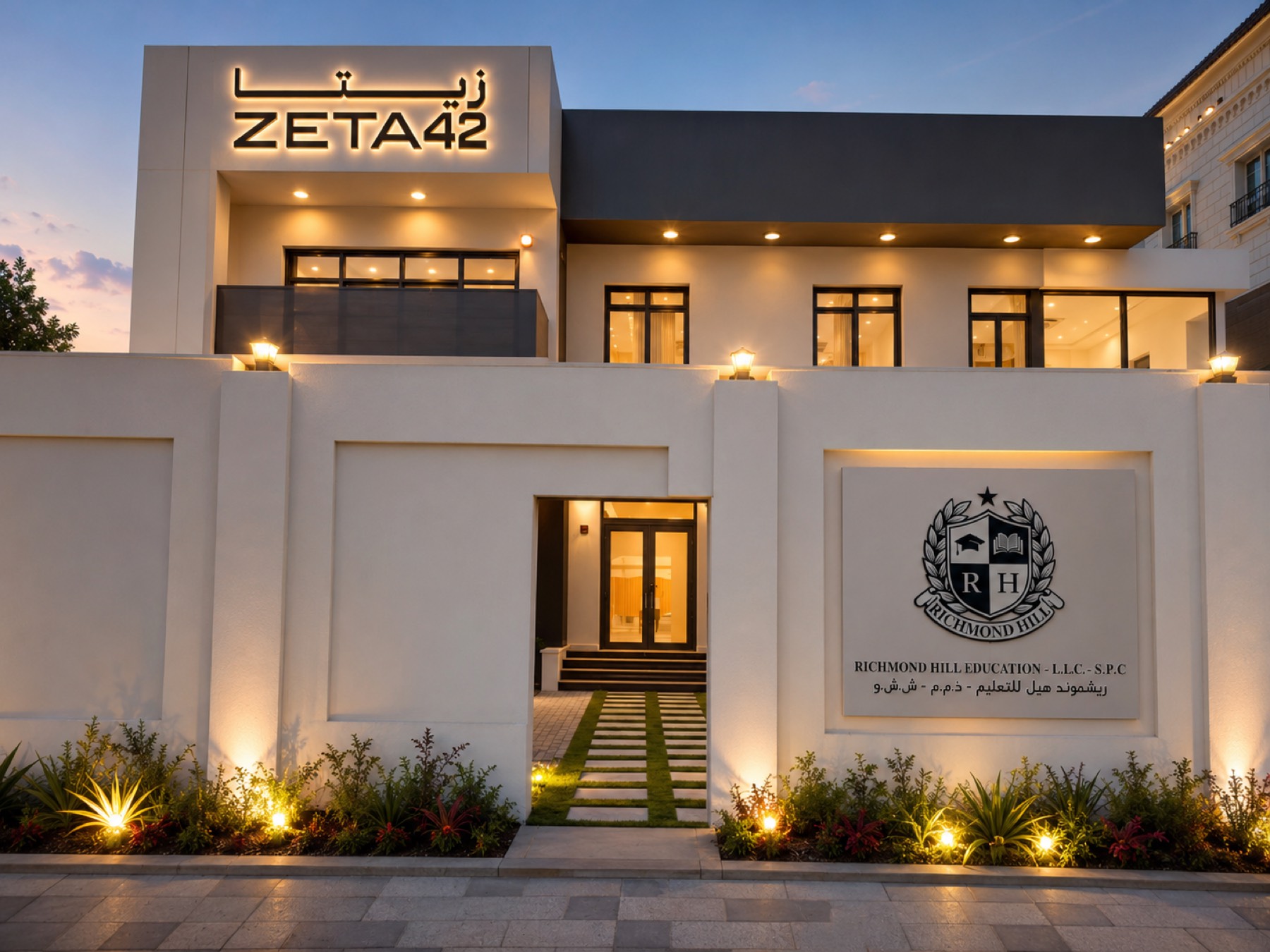 The Zeta42 campus building in Abu Dhabi